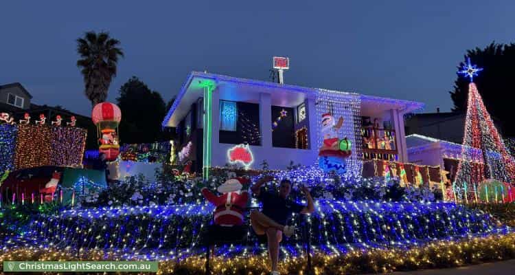 Christmas Light display at 2 Callaway Crescent, Gordon