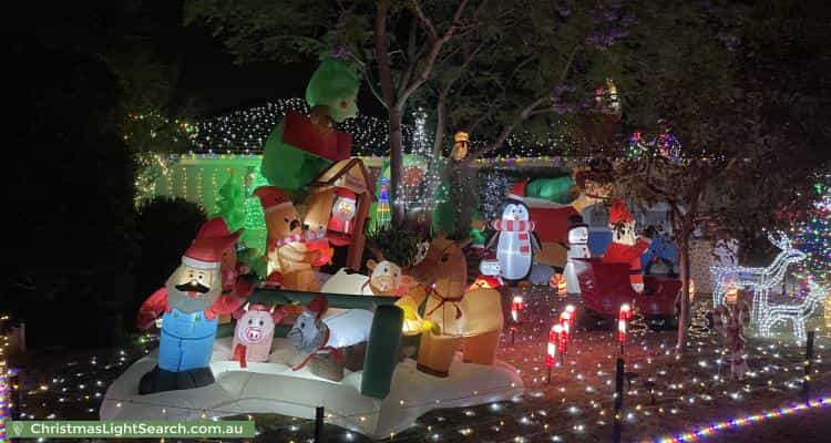 Christmas Light display at 9 Oakwood Avenue, Woodlands