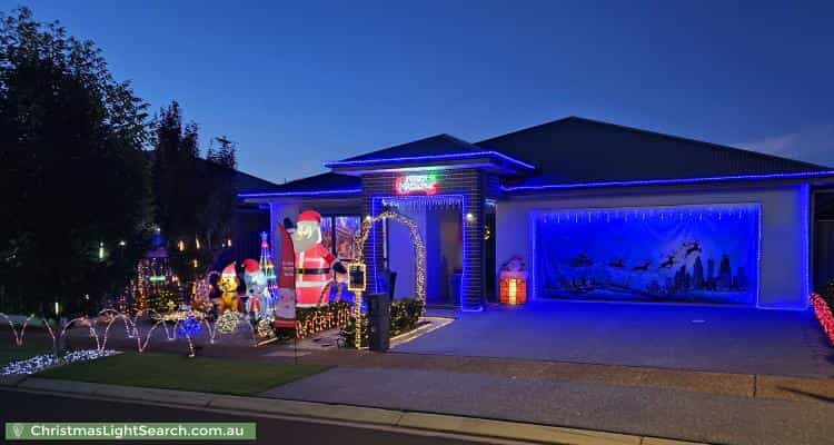 Christmas Light display at  Jenkins Street, Evanston Gardens