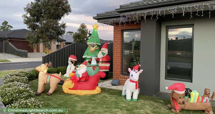 Christmas Light display at 69 Riceflower Rise, Wallan