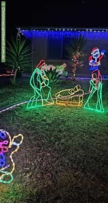 Christmas Light display at 28 Hermitage Place, Wynn Vale