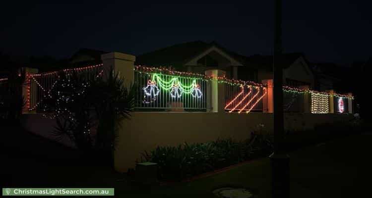 Christmas Light display at 6 Lewis Place, Manly West