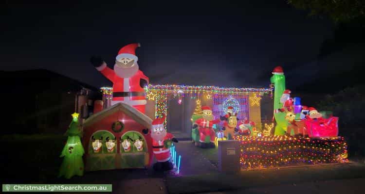 Christmas Light display at 3 Jaeger Street, Cranebrook