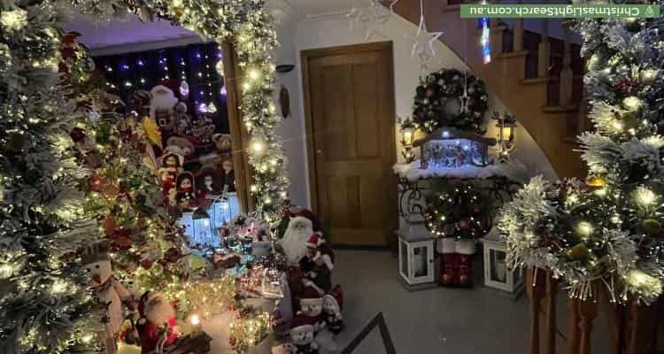 Christmas Light display at 14 Murrumba Place, Castle Hill
