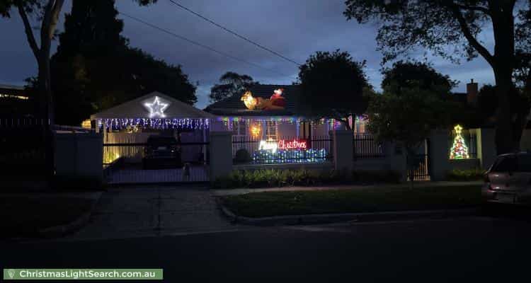 Christmas Light display at 6 Coolac Street, Cheltenham
