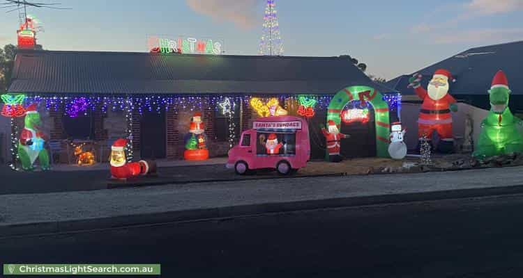 Christmas Light display at 2 Rowett Street, Kapunda