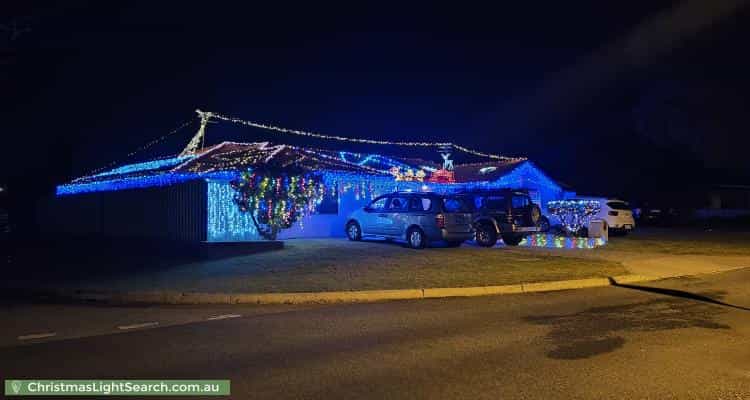 Christmas Light display at 50 Moorhen Drive, Yangebup