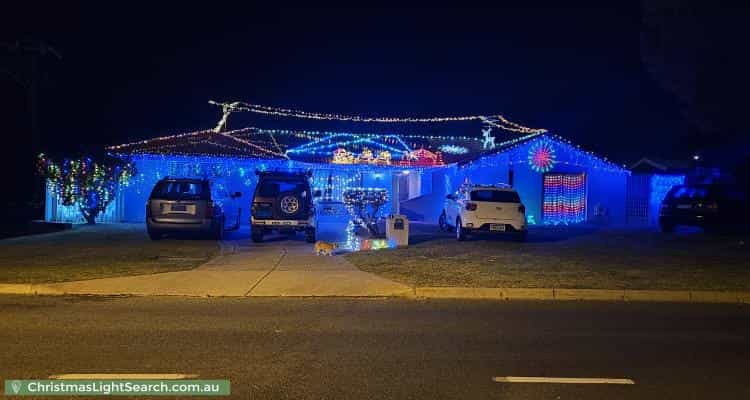 Christmas Light display at 50 Moorhen Drive, Yangebup