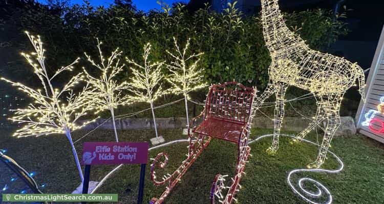 Christmas Light display at 26 Nicholson Avenue, St Ives