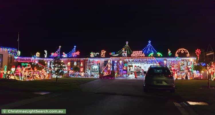 Christmas Light display at 9 Middlesex Court, Cranbourne North