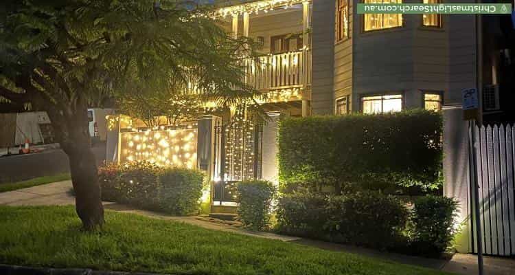 Christmas Light display at 67 Wellington Street, Petrie Terrace