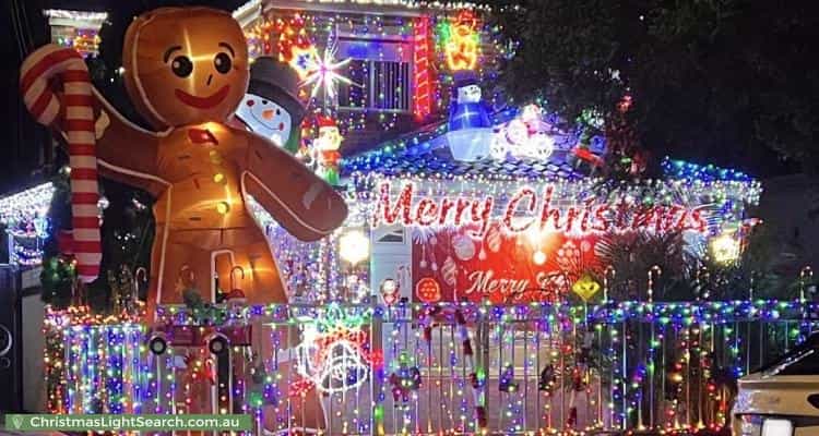 Christmas Light display at 8 Clisdell Avenue, Canterbury
