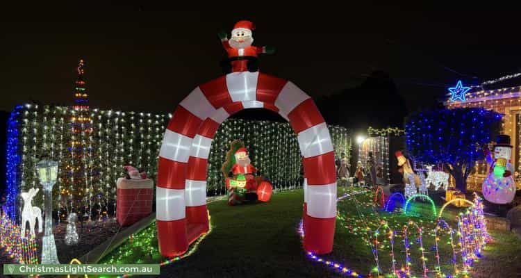 Christmas Light display at 15 Botanic Drive, Glen Waverley