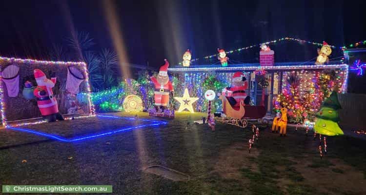 Christmas Light display at 14 Meredith Close, Narre Warren South