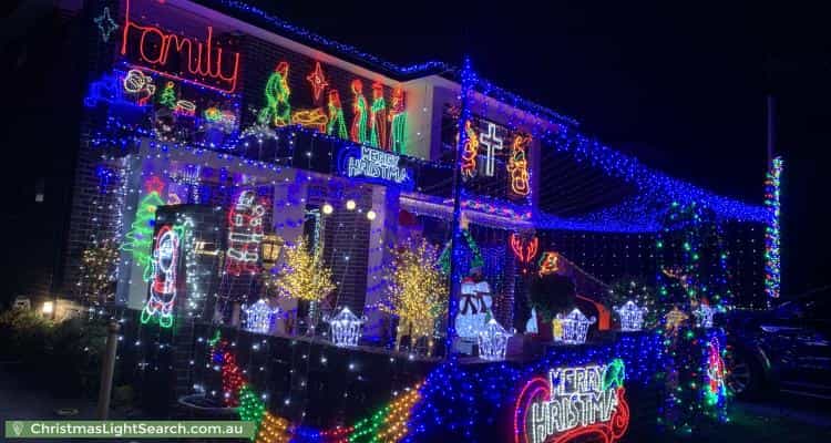 Christmas Light display at 18 Fifth Avenue, Condell Park