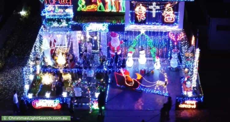 Christmas Light display at 18 Fifth Avenue, Condell Park