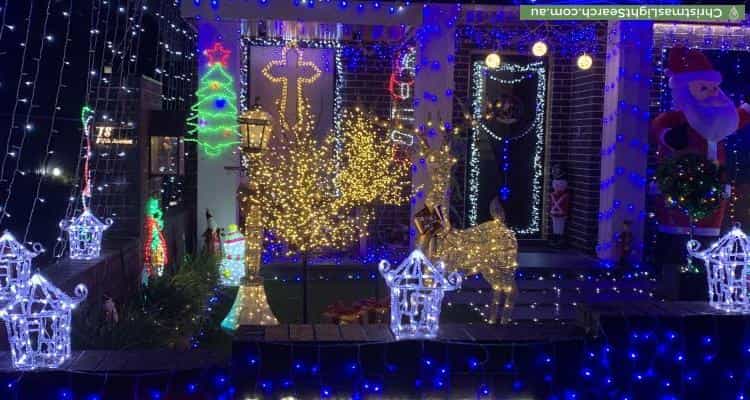 Christmas Light display at 18 Fifth Avenue, Condell Park