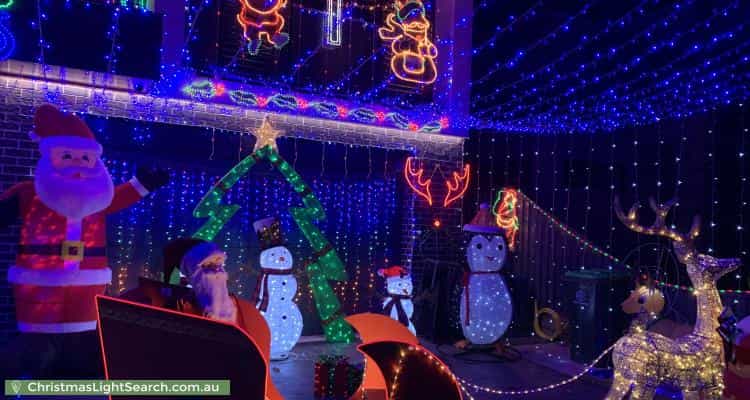 Christmas Light display at 18 Fifth Avenue, Condell Park
