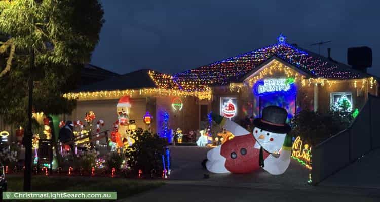 Christmas Light display at 54 Cheviot Drive, Truganina