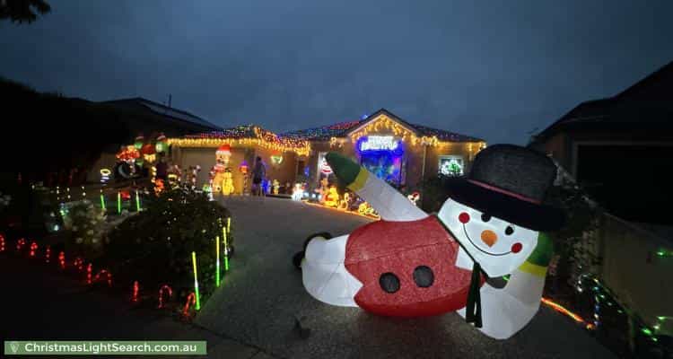 Christmas Light display at 54 Cheviot Drive, Truganina