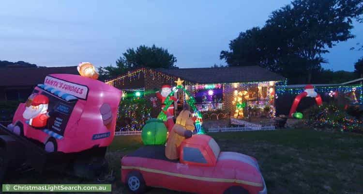 Christmas Light display at 16 Louis Loder Street, Theodore