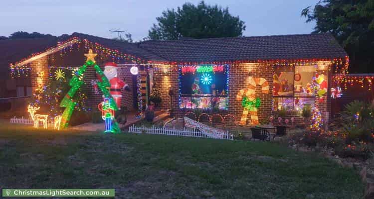 Christmas Light display at 16 Louis Loder Street, Theodore