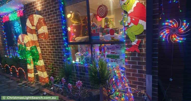 Christmas Light display at 16 Louis Loder Street, Theodore