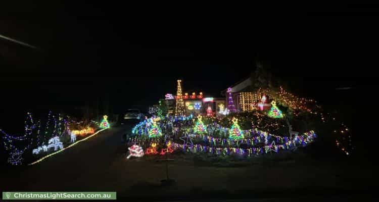 Christmas Light display at 23 Quinvale Road, Hallett Cove