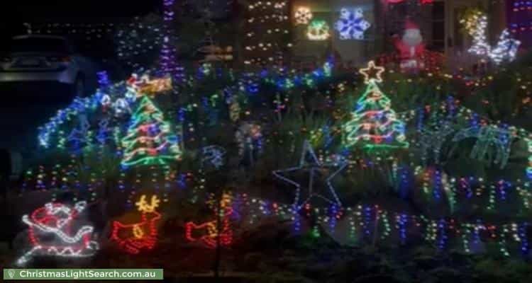 Christmas Light display at 23 Quinvale Road, Hallett Cove