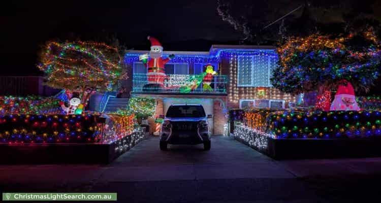 Christmas Light display at 41 Cameron Avenue, Oakleigh South