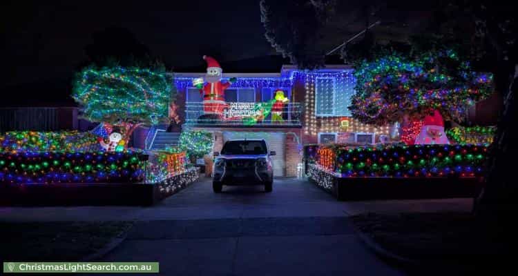 Christmas Light display at 41 Cameron Avenue, Oakleigh South