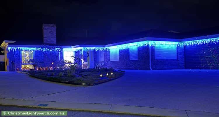 Christmas Light display at 9 Livonia Place, Mullaloo