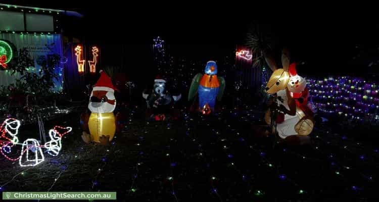 Christmas Light display at 14 Blackdown Street, Davoren Park