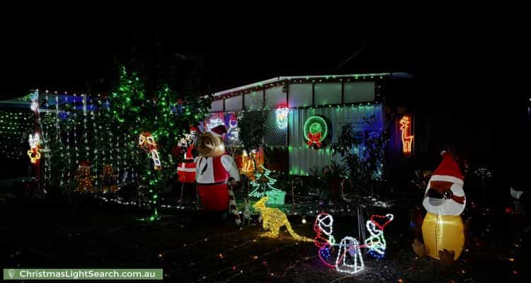 Christmas Light display at 14 Blackdown Street, Davoren Park