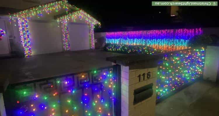 Christmas Light display at 116 Cosgrove Road, Belfield