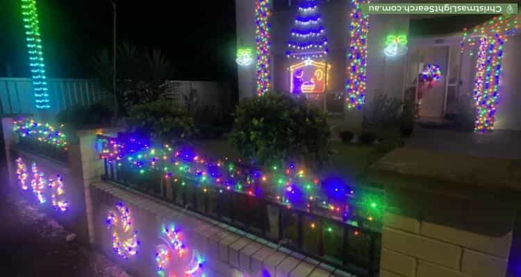 Christmas Light display at 116 Cosgrove Road, Belfield