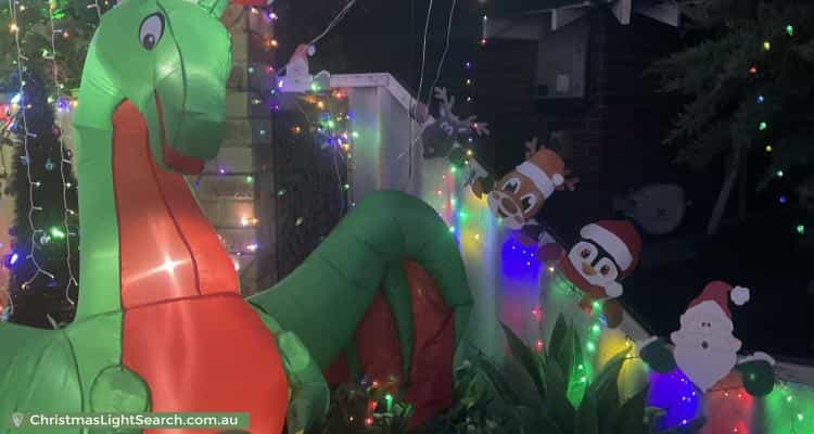 Christmas Light display at 6 Perren Place, East Cannington