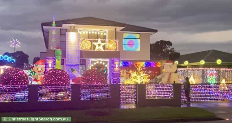 Christmas Light display at 11 Davanzo Avenue, Clarinda