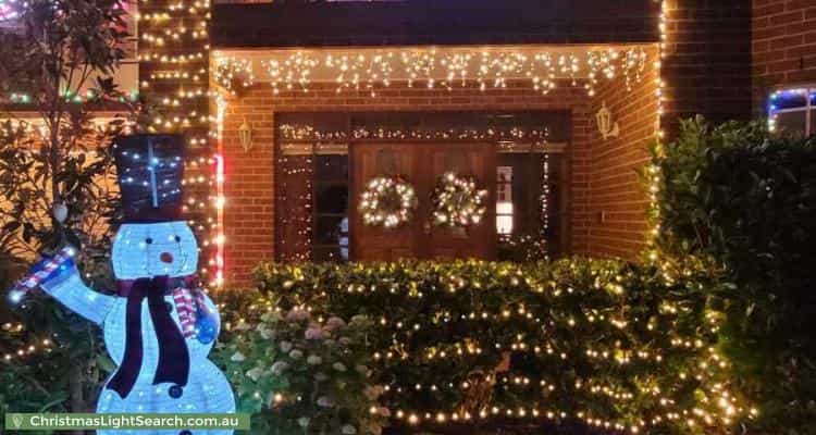 Christmas Light display at 43 McClelland Avenue, Nicholls
