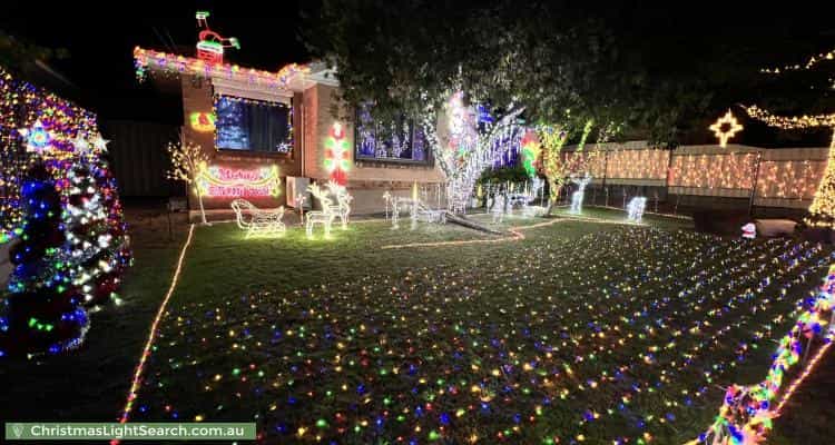 Christmas Light display at 8 Laurence Street, Rostrevor