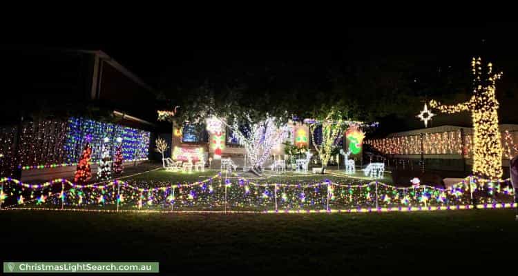Christmas Light display at 8 Laurence Street, Rostrevor