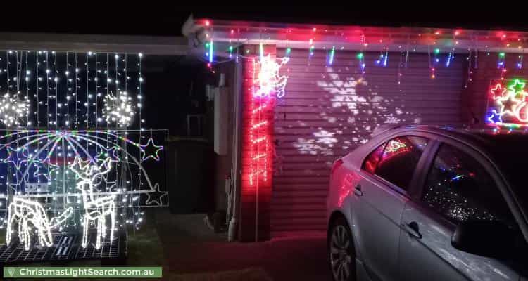 Christmas Light display at 41 Jacaranda Grove, Golden Grove
