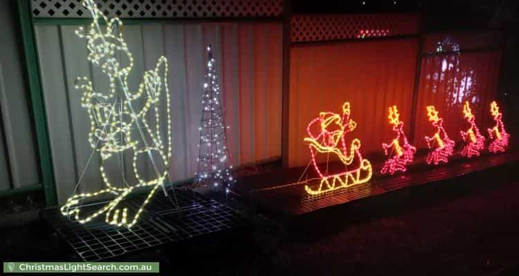 Christmas Light display at 41 Jacaranda Grove, Golden Grove