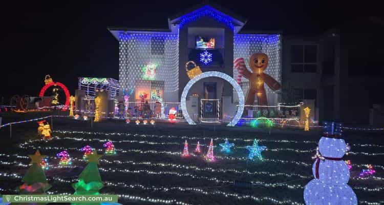 Christmas Light display at 49 Frances Burke Street, Gungahlin
