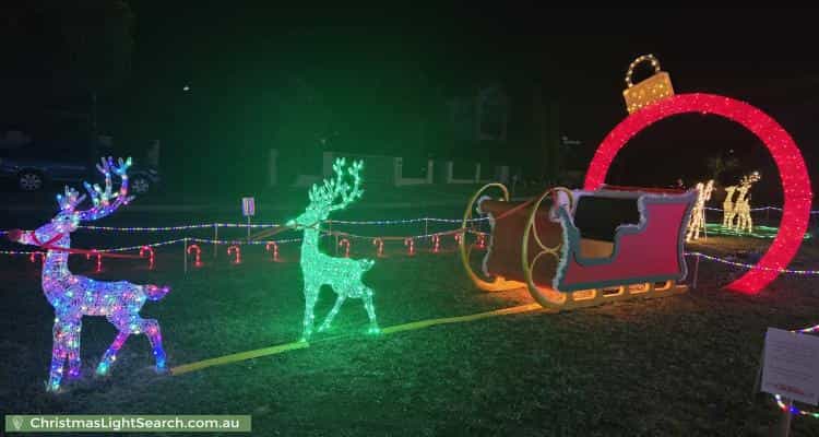 Christmas Light display at 49 Frances Burke Street, Gungahlin