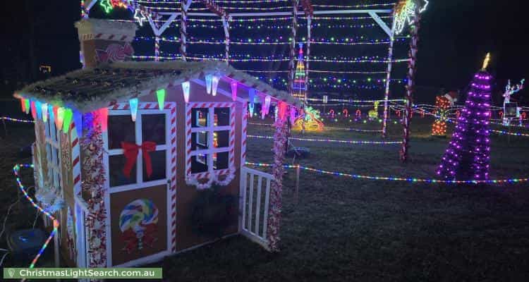 Christmas Light display at 49 Frances Burke Street, Gungahlin