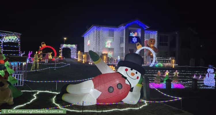 Christmas Light display at 49 Frances Burke Street, Gungahlin