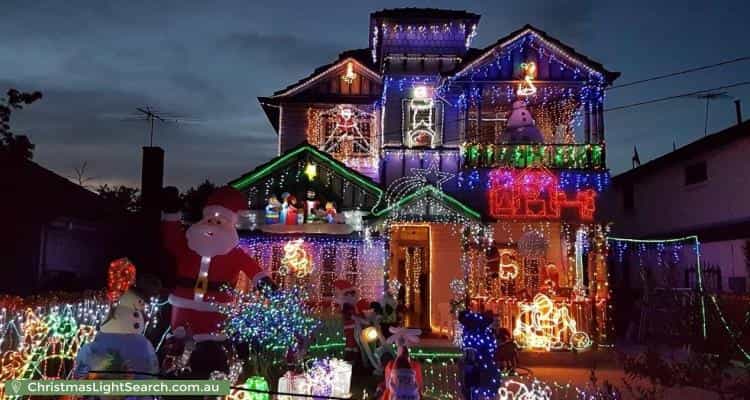 Christmas Light display at 5 Molesworth Street, Coburg