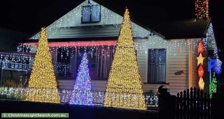 Christmas Light display at 12 Station Street, Moonah