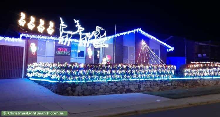 Christmas Light display at 94 Outtrim Avenue, Calwell